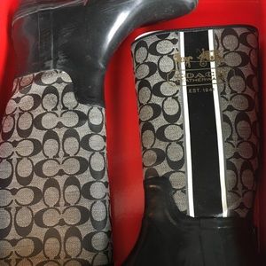 Coach rain boots